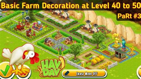 Hay Day Decoration : Design at Level 40 to 50 | TeMct Gaming - YouTube