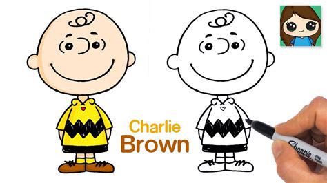 How to Draw Charlie Brown Easy - YouTube