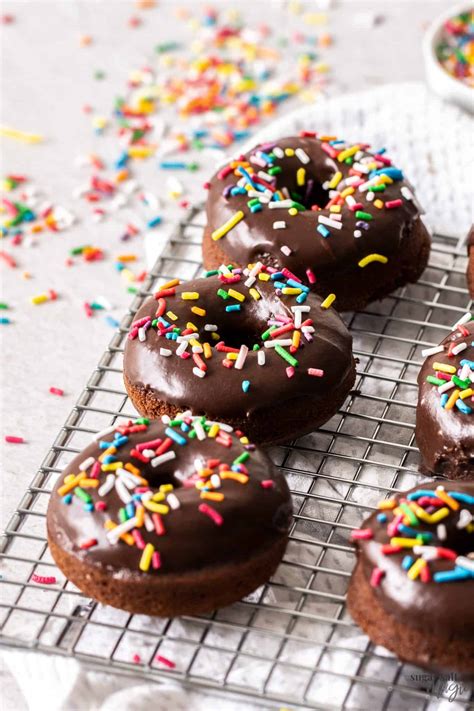 Chocolate Sprinkle Donuts - Sugar Salt Magic