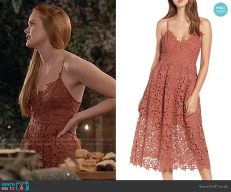 WornOnTV: Eliza’s brown lace dress on The Fosters | Abigail Cowen | Clothes and Wardrobe from TV