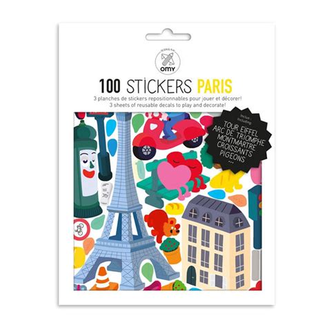 Paris Stickers | 100 reusable Paris decals to create a Parisian landscape!