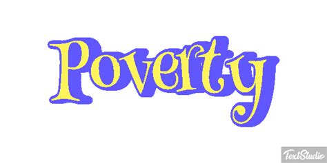 Poverty Word Animated GIF Logo Designs