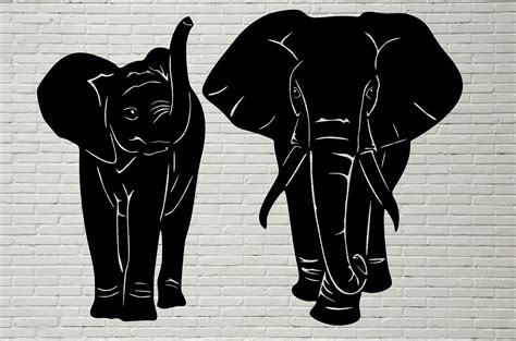 Elefant Silhouette Svg Safari Tier Svg Afrika Wild Leben - Etsy.de