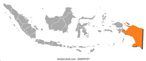 Map Indonesia Papua Stock Vector (Royalty Free) 504993727 | Shutterstock