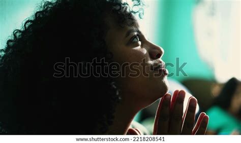 African American Woman Praying God Spiritual Stock Photo 2218208541 ...