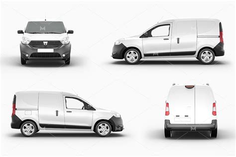 Dacia Dokker Delivery Car Mockup :: Behance