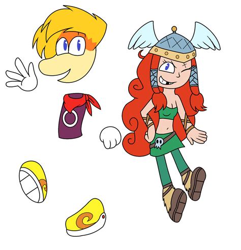 Rayman and Barbara by Imtailsthefoxfan on DeviantArt