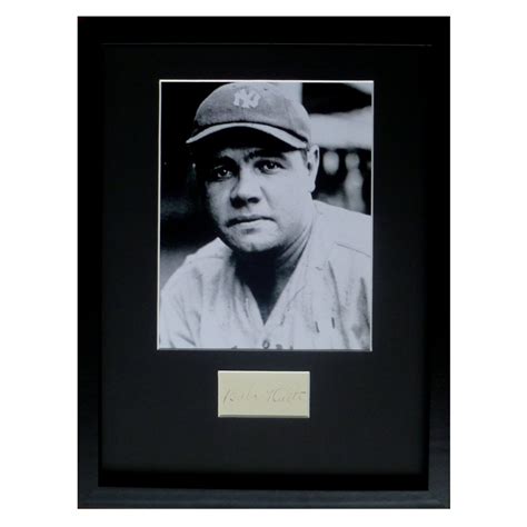 BABE RUTH AUTOGRAPH photo display Baseball | Etsy