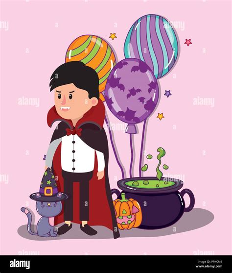 Halloween kids celebration cartoons Stock Vector Image & Art - Alamy