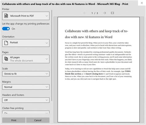 How to save a document from print preview on windows - jazzsas