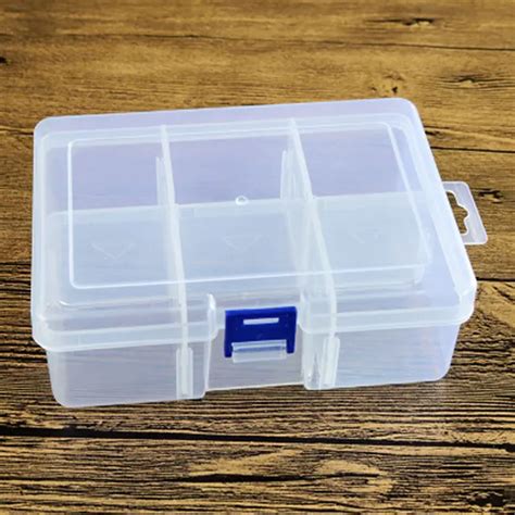 PP 6 Compartments Plastic Storage Box with Dividers-in Storage Boxes & Bins from Home & Garden ...