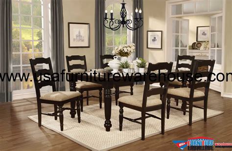 6 Piece Acme Danville Marble Top Dining Set - USA Furniture Warehouse