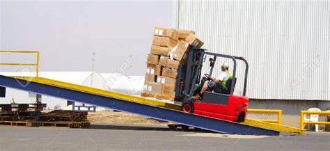 Forklift RAMPS for Containers Portable forklift Ramp - Forklift yard ramp