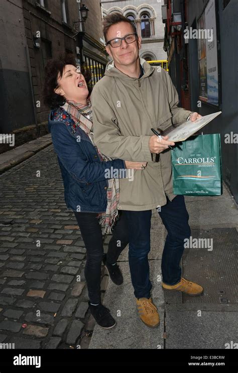 Deacon Blue members happily pose at the stage door of The Olympia Stock ...