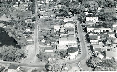 "Lincoln, Maine, Main Street from the Air Postcard