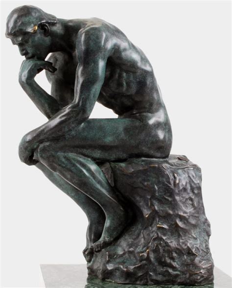 The Thinker Bronze Sculpture 37.5 cm - Gift for Philosopher or Professor