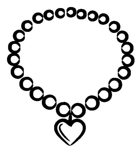 A Pearl Necklace Coloring Page - Free Printable Coloring Pages for Kids