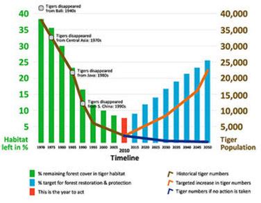 Habitat Loss - Tiger Population Decline