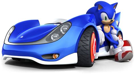 Sonic Posed With Vehicle Art - Sonic & Sega All-Stars Racing Art ...