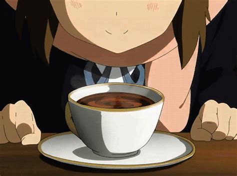 The Fresh Smell of Tea gif | Drink Me (Tea & Coffee) | Anime coffee ...