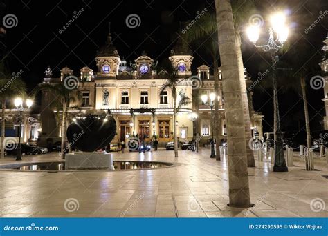 Casino De Monte-Carlo, Monaco, at Night Editorial Image - Image of ...