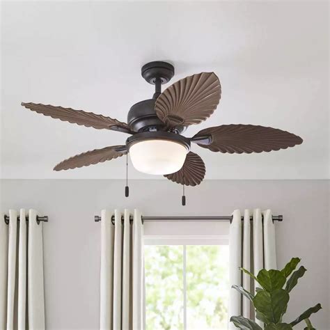 Bronze Ceiling Fan With White Blades | Shelly Lighting