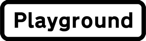 Playground ahead sign - Theory Test