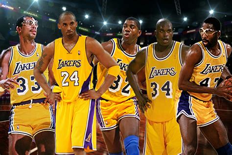 All time LA Lakers starting five | Lakers, Best nba players, Nba teams