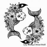 Pisces Coloring Pages  Free & Printable sketch template