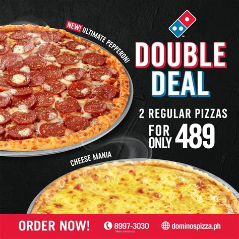 Double Deal Promo: Two 10″ Pizzas for the Price of One @ Domino’s