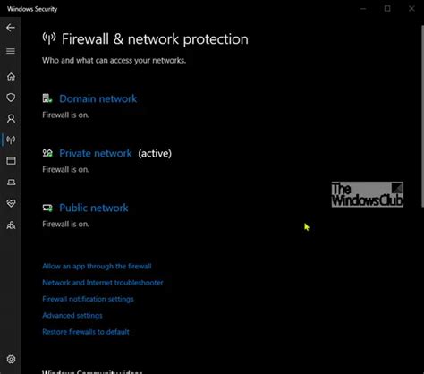 What is Firewall and Network Protection in Windows 11 and how to hide this section