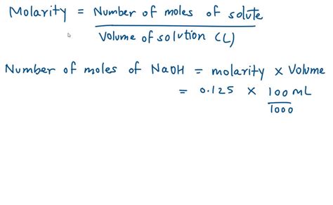 SOLVED: What mass of sodium hydroxide (NaOH, molar mass = 40.0 g/mol ...