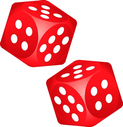 Red dice clipart. Free download transparent .PNG | Creazilla