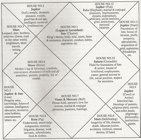 Vedic Astrology Chart Houses