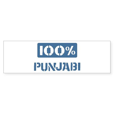 Punjabi Bumper Sticker 100 Percent Punjabi Bumper Sticker | CafePress