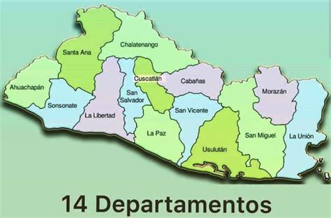 Extensión territorial de los departamentos de El Salvador - El Salvador mi país