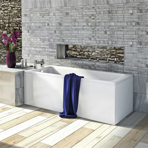 Kaldewei Eurowa straight steel bath 1700 x 700 with leg set | VictoriaPlum.com