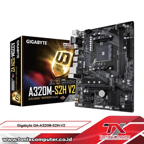 Gigabyte GA-A320M-S2H-V2 (AM4, AMD Promontory B350, DDR4, USB3.1, SATA3 ...