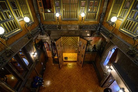 Interior of the Palau Guell in Barcelona, Spain Editorial Photo - Image of architecture, indoor ...