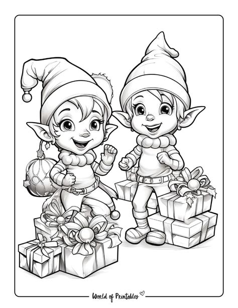 Elf coloring pages for kids adults – Artofit