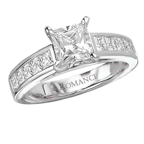 Princess Cut Square Diamond Engagement Ring - Wedding and Bridal ...