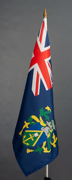 Pitcairn Island Hand Waver Flag