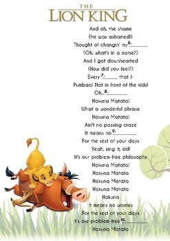 Hakuna Matata Lyrics