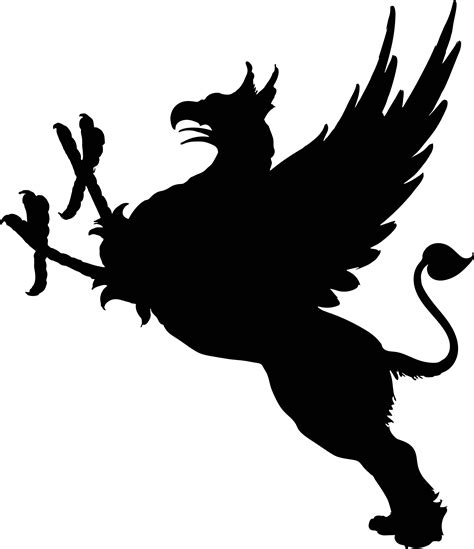 Clipart - Vintage Griffin Silhouette