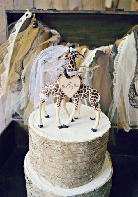 Animal Wedding Cake Toppers - jenniemarieweddings