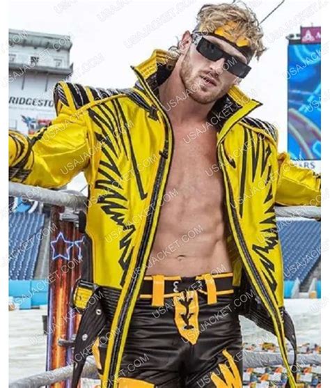 Get WWE Crown Jewel 2022 Logan Paul Maverick Jacket | Yellow Jacket