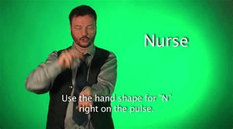 Nurse #asl #americansignlanguage #learnsignlanguage #signwithrobert Indian Sign Language, Sign ...