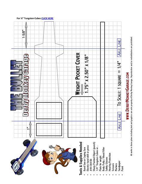 Printable Pinewood Derby Templates - Printable Templates