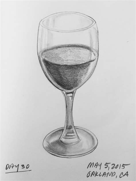 Wine Glass Sketch at PaintingValley.com | Explore collection of Wine ...