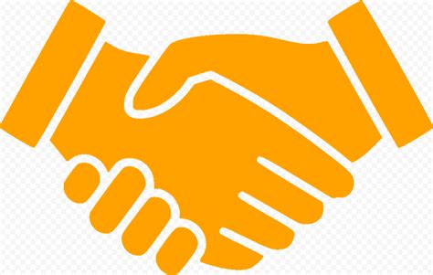 PNG Handshake Orange Icon Symbol | Citypng